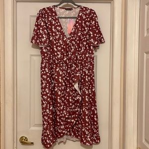 Faux-wrap dress NWT